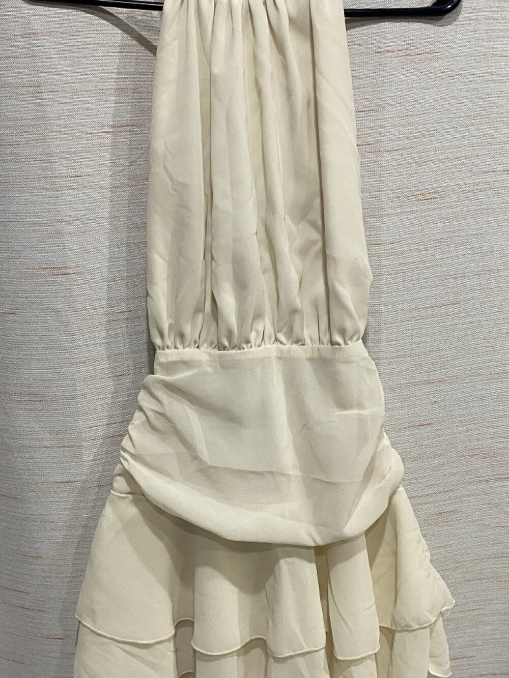 Frill Dress Cream XS Womens (273)